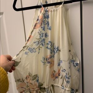 VICI Maxi halter dress (white,blue,pink)